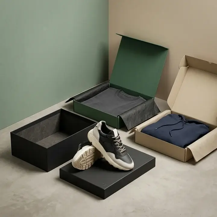 Fashion and apparel packaging box range