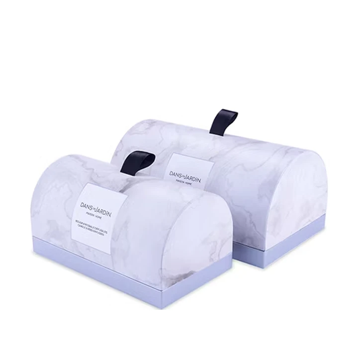 Packaging boxes with rounded arch tops