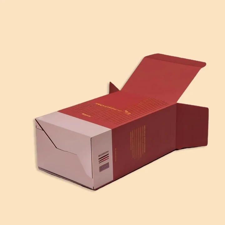 Pharmaceutical boxes with secure auto-lock closure