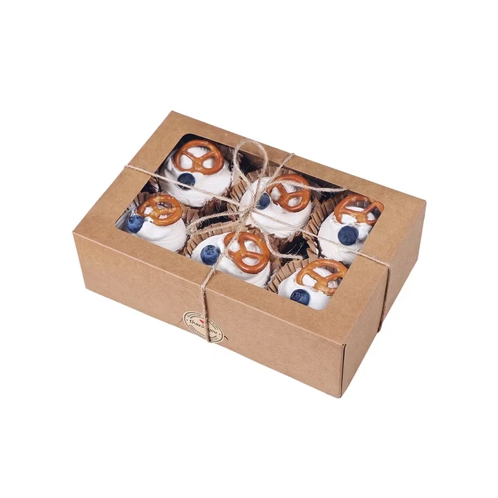 White bakery box with fitted insert