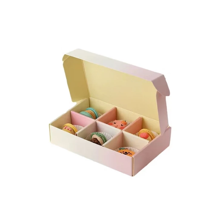 Decorative bakery gift box with ribbon
