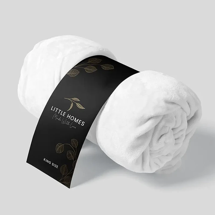 Paper belly band sleeve wrapped around box