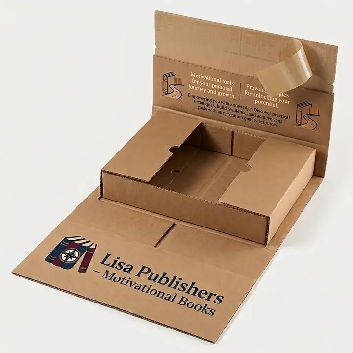 Sturdy book mailer box designed to keep books protected during shipping