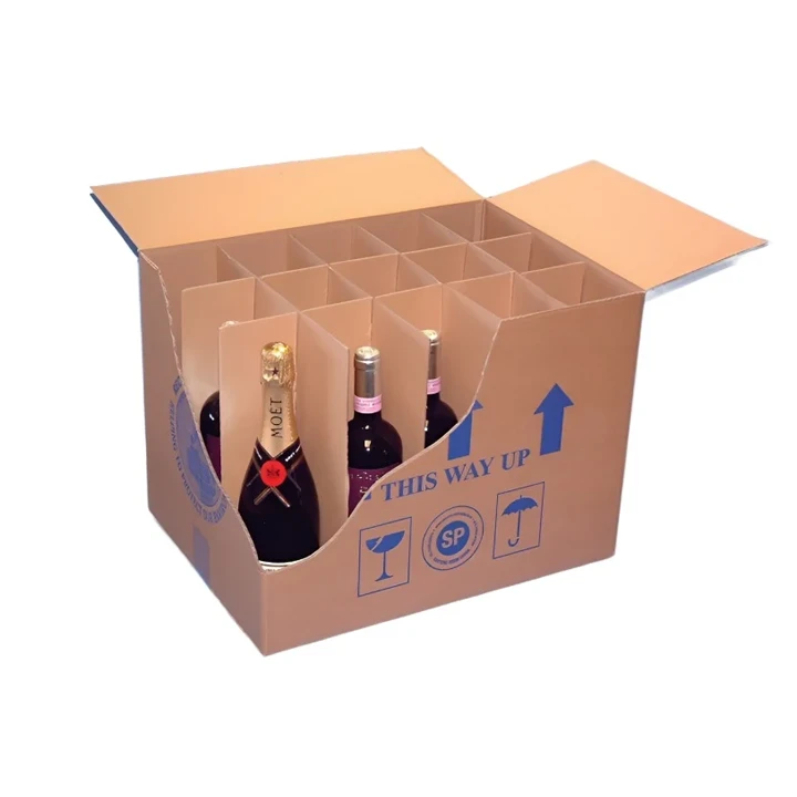 Kraft grid divider for bottles