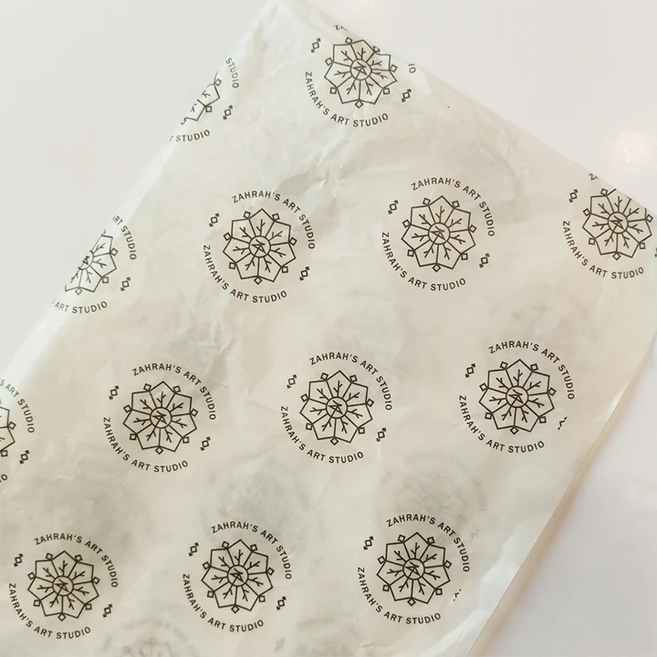 Custom branded pattern wrapping paper