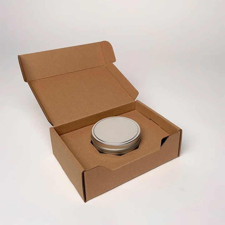 Printed box for metal candle tin
