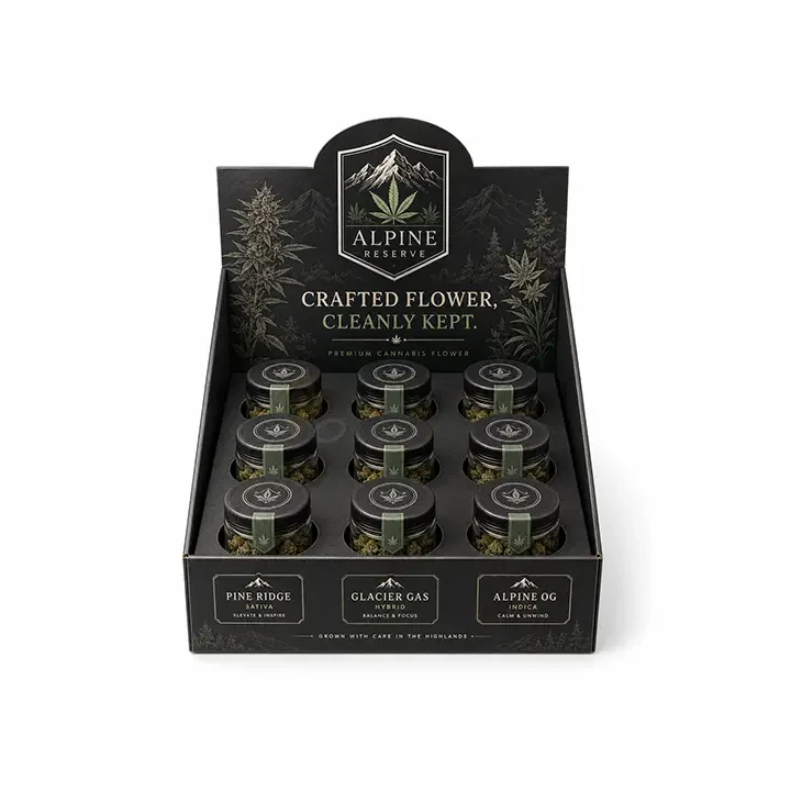 Cannabis beverage box with sturdy bottle compartments