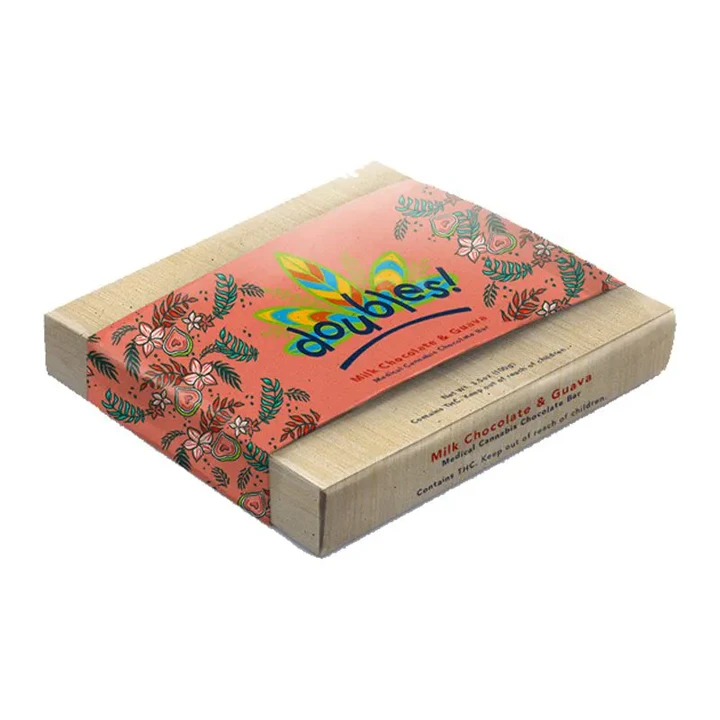 Printed cannabis edibles box with compartments