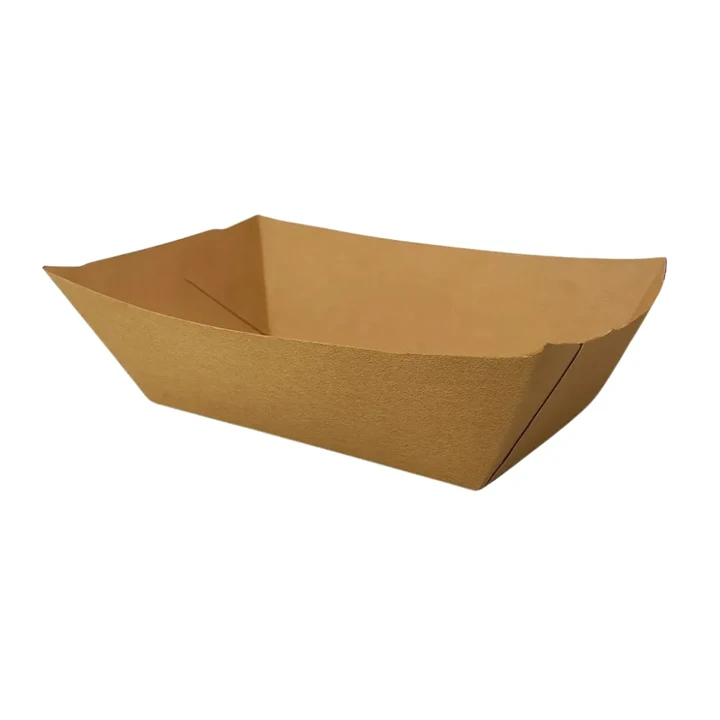 Wide paper tray box for catering food