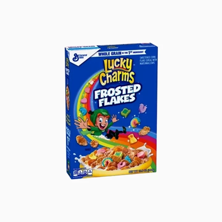 Tall printed box for cereal packaging