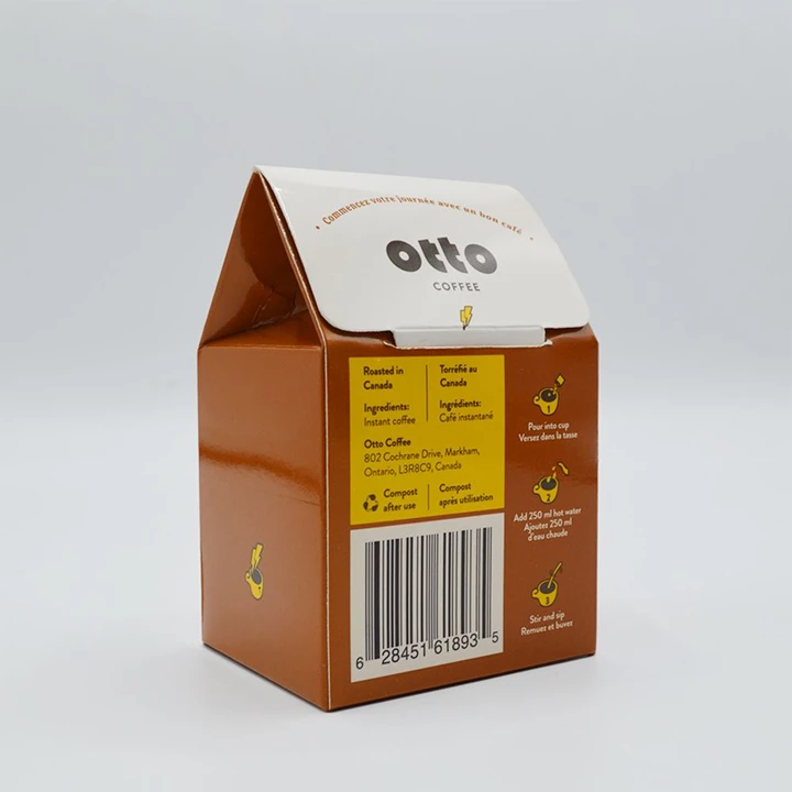 Printed box for coffee products