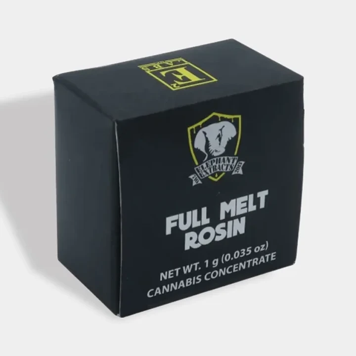 Concentrate wax box with compact fitted interior