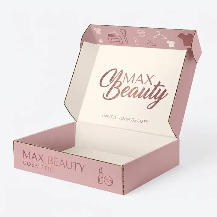 Elegant cosmetic mailer box for beauty and skincare products