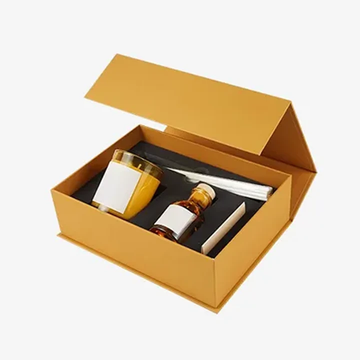White insert holding cosmetic bottles