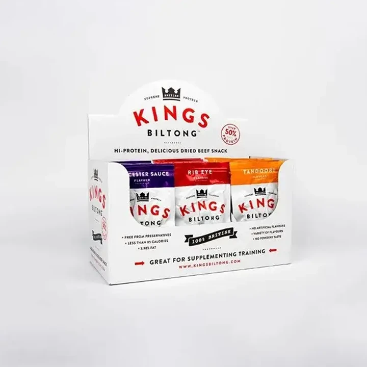 Counter display box with open front