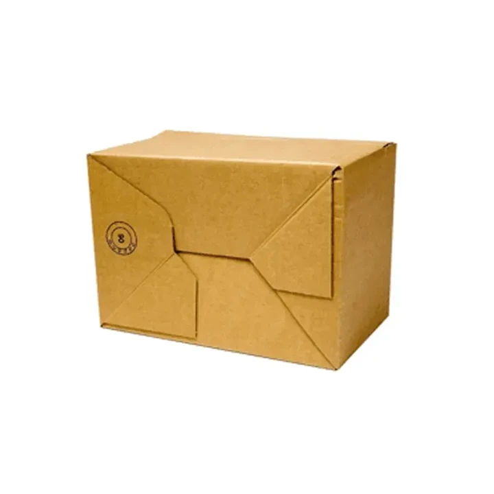 Folding box with pre-glued locking bottom