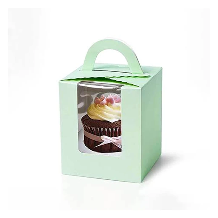 White cupcake box with individual compartments