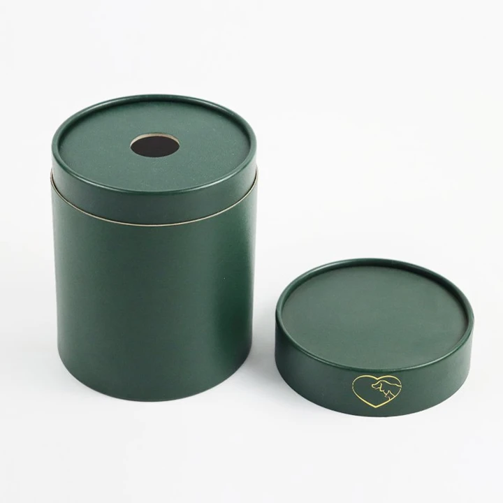 Round tube packaging for candle