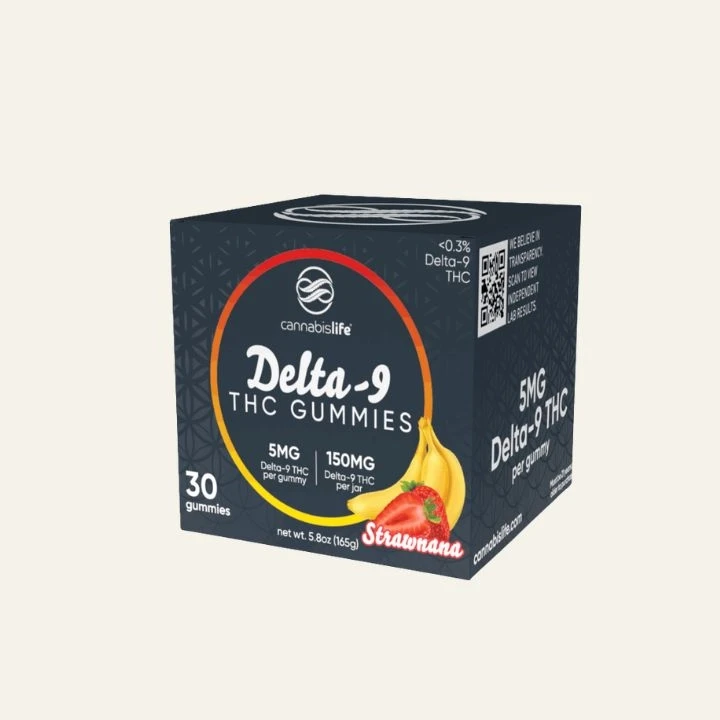 Delta-9 THC box with secure fitted insert