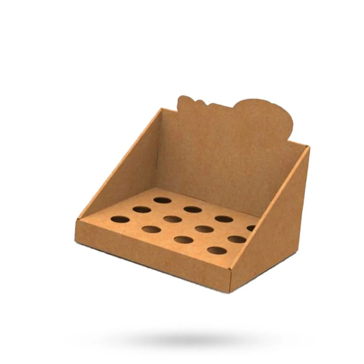 White paperboard insert with die-cut slots