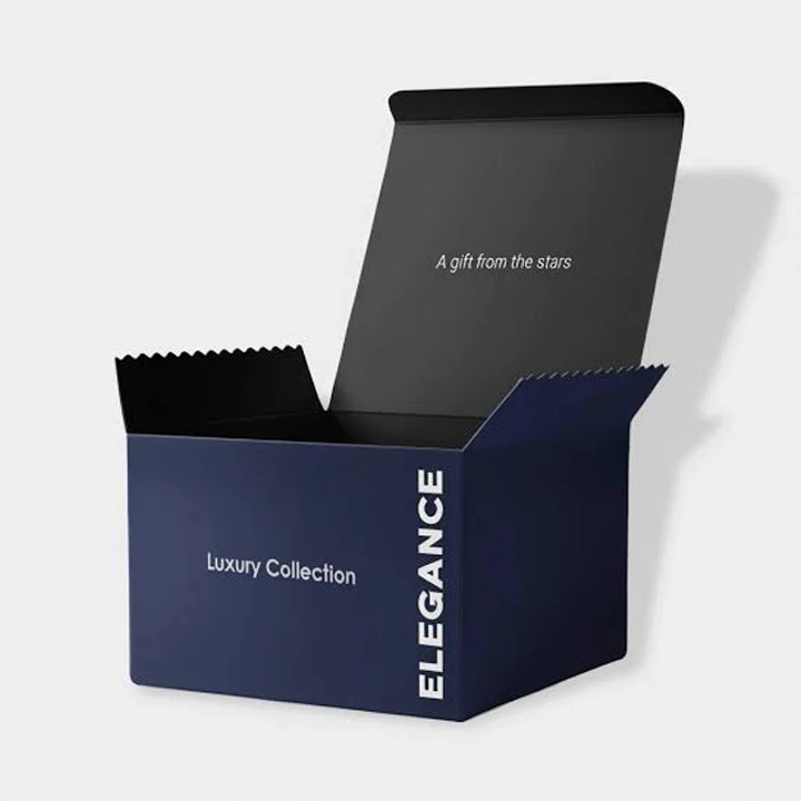 Retail shipping box with secure folded flaps