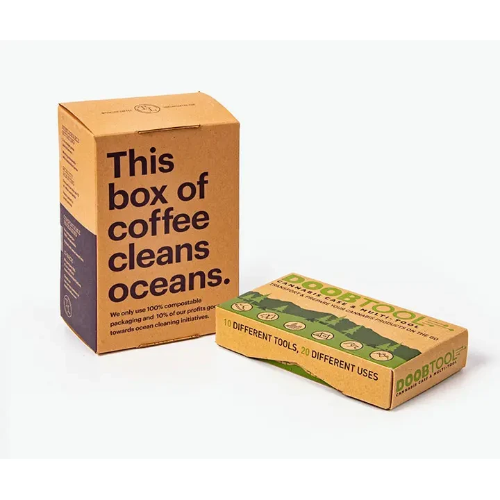 Natural fiber box with eco-friendly finish