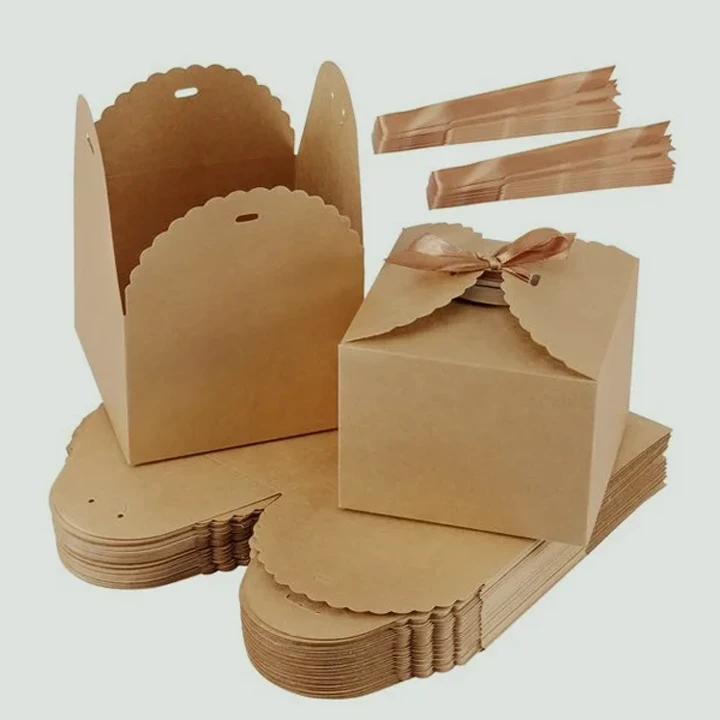 Natural kraft gift box with simple finish