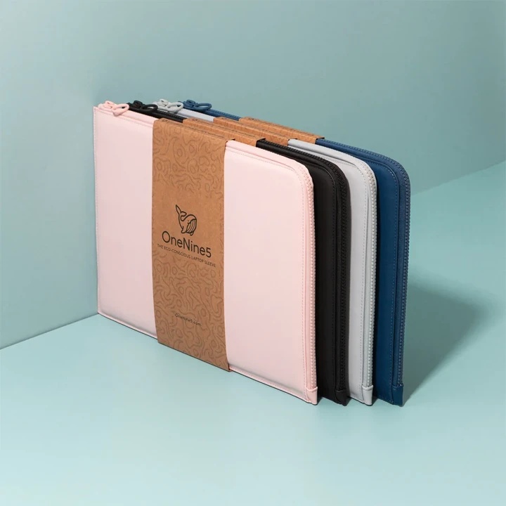 Natural paper sleeve around retail box