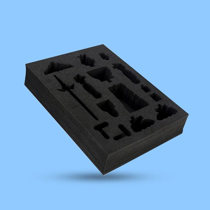 Black EVA foam insert with cutouts
