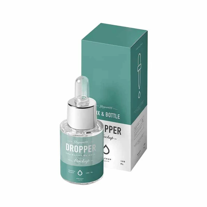 Printed eye drop boxes with bottle-fit structure