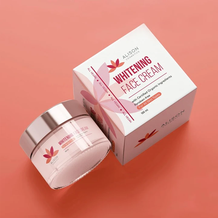 Face cream and lotion box packaging