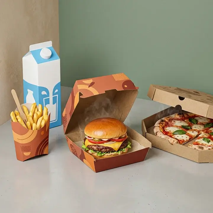 Food and beverage packaging box options