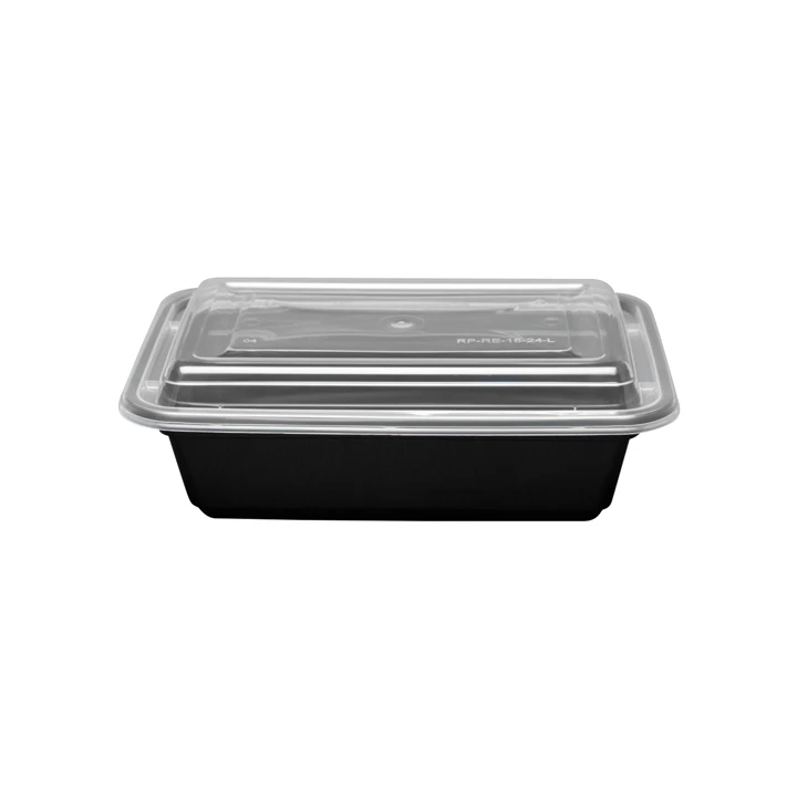Lidded paper container for carryout food
