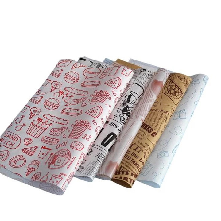 Food-grade wrapping paper sheets