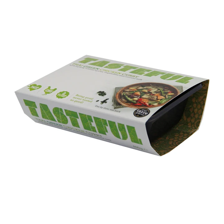 Printed sleeve around frozen food box