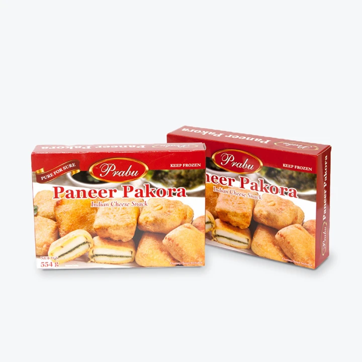 Printed box for frozen food products