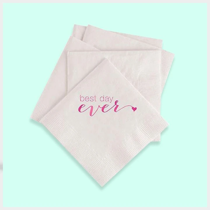 Full-bleed tissue paper with vivid print
