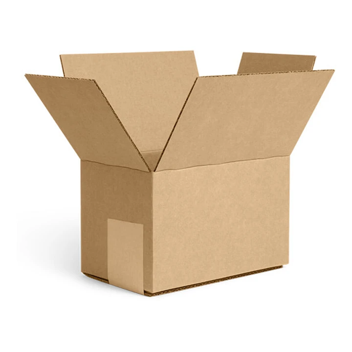 Slotted box with full overlay flaps