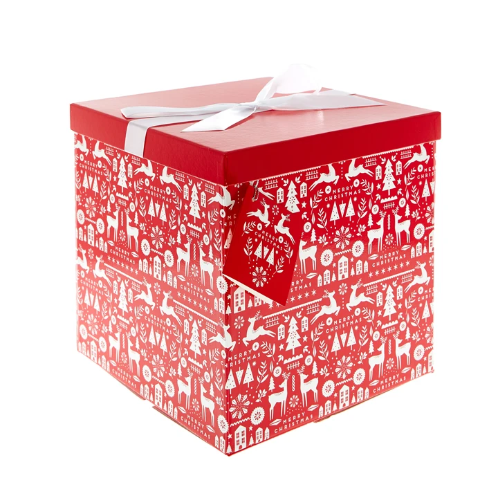 Large oversized gift box with spacious interior