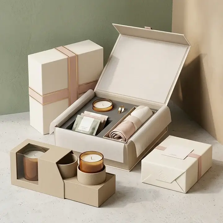 Gift packaging box collection for products