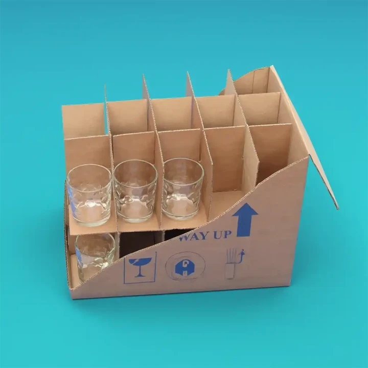 Glassware box with protective inner fit