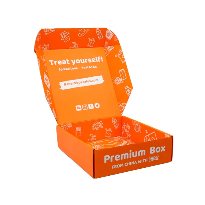 Premium box filled with assorted snacks