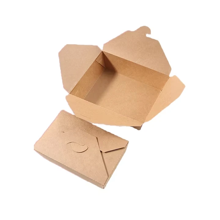 Grease-resistant paper box for hot food