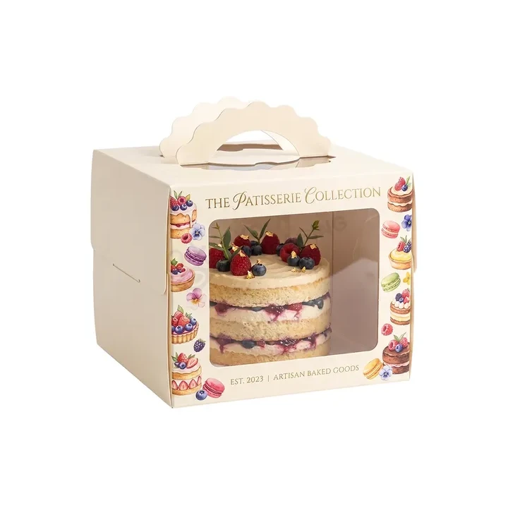 White grease-resistant bakery box