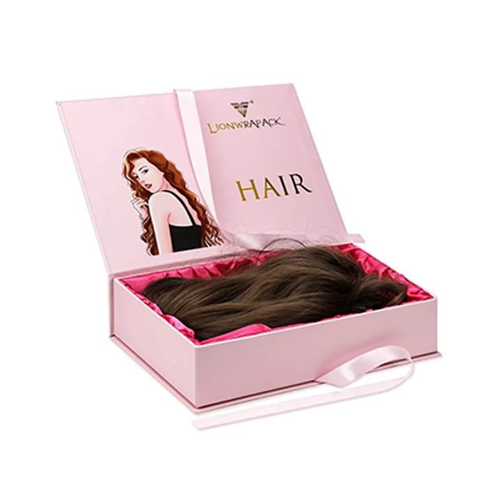 Custom printed hair extension box packaging