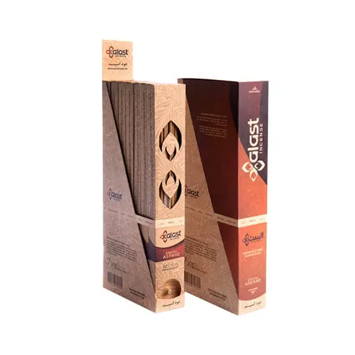 Slim printed box for incense sticks