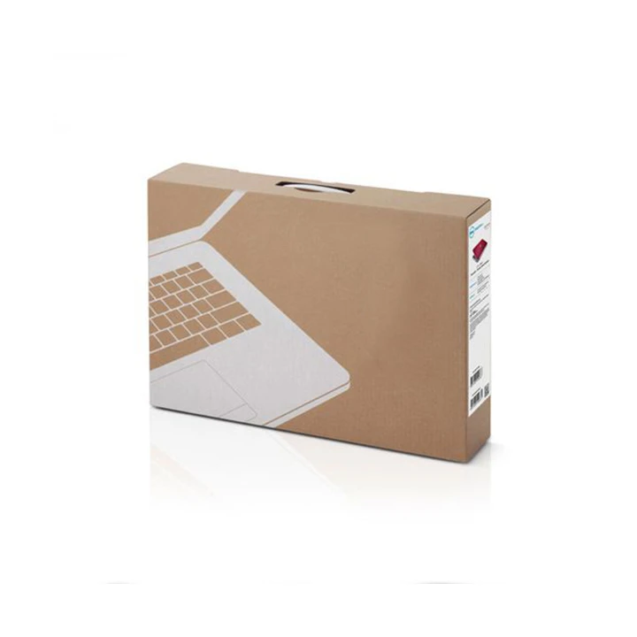 Sturdy printed laptop box with protective insert