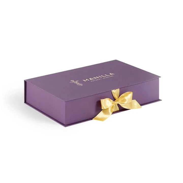 Premium gift box with satin ribbon