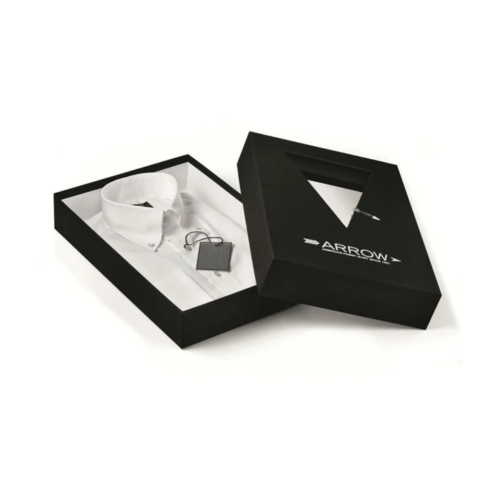 Folded suit in premium rigid box