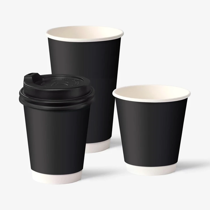 Paper cup with smooth matte finish